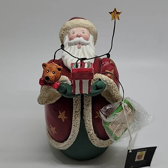 New Christmas Santa Folk Art Figurine - Picture 2 of 13